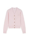 Embroidery Bold Fox Head Cardigan Light Pink - MAISON KITSUNE - BALAAN 2