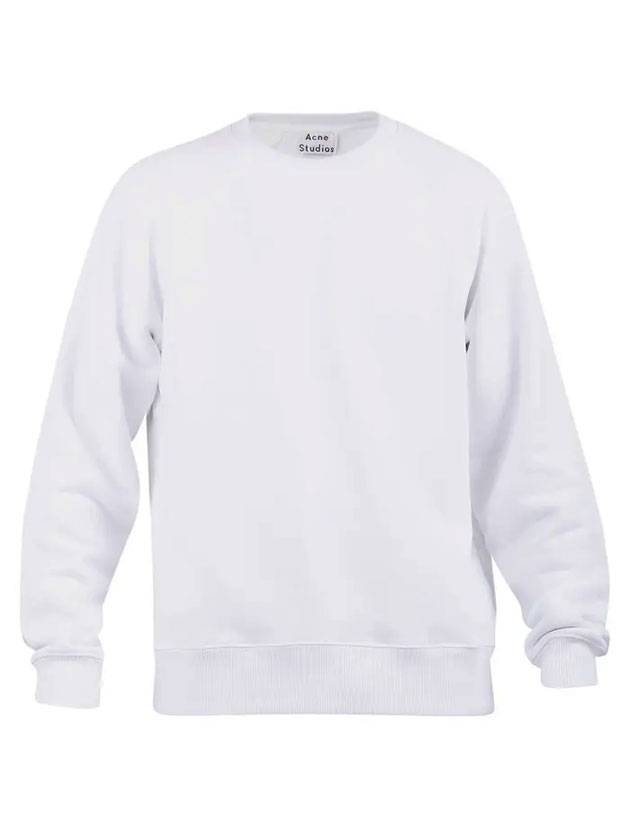 Logo Patch Reverse Label Sweatshirt White - ACNE STUDIOS - BALAAN 1