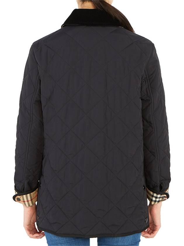 Diamond Quilted Thermoregulated Barn Jacket Black - BURBERRY - BALAAN 8