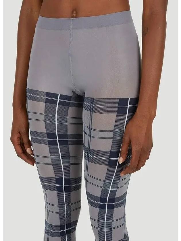 Thom Browne Tartan tartan waistband logo tights - THOM BROWNE - BALAAN 5