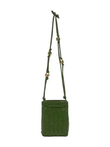 Small intrecciato bucket bag avocado shoulder - BOTTEGA VENETA - BALAAN 1