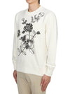 Men's Flower Long Sleeve T-Shirt White - GOLDEN GOOSE - BALAAN 3