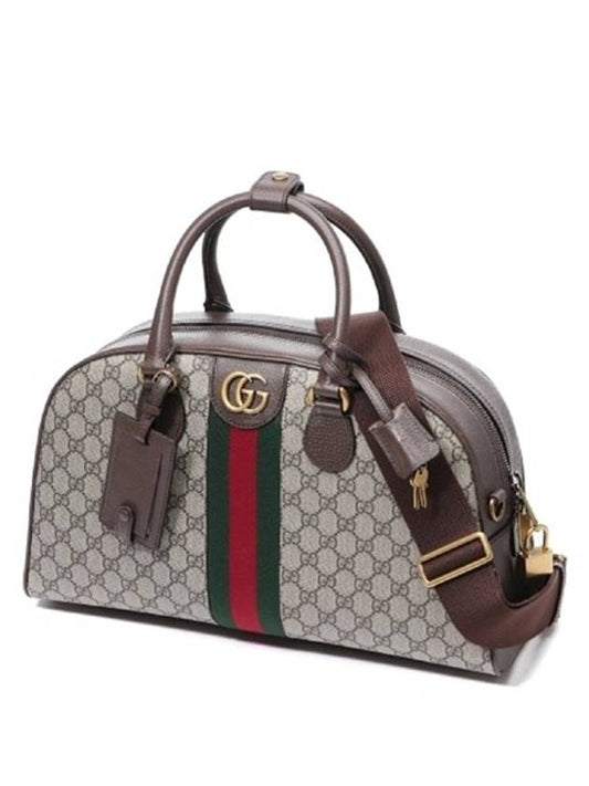 Savoy Medium Bowling Duffel Bag Brown - GUCCI - BALAAN 2