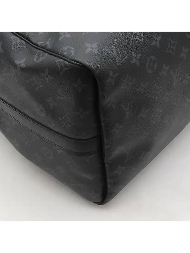 M40605 Monogram Eclipse Canvas Keepall 55 Travel Tote Bag Shoulder Strap - LOUIS VUITTON - BALAAN 4