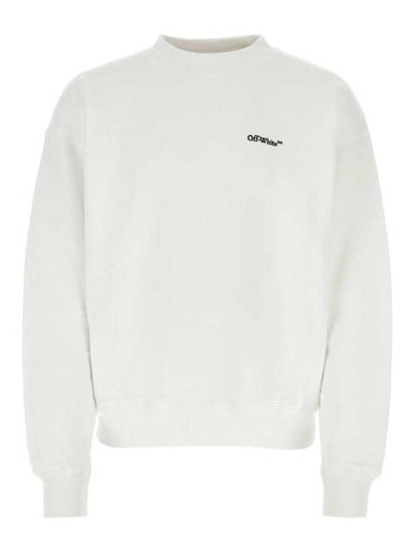 Embroidered Logo Sweatshirt White - OFF WHITE - BALAAN 1