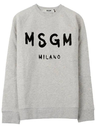 Arch logo brushed sweatshirt LIGHT GRAY 2740MM178 195798 - MSGM - BALAAN 1