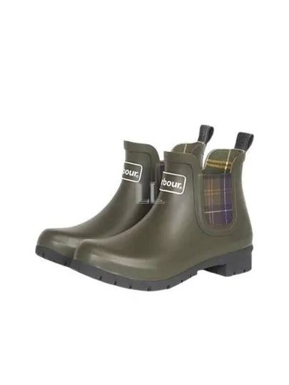 Women's Kingham Wellington Rain Boots Olive - BARBOUR - BALAAN 2