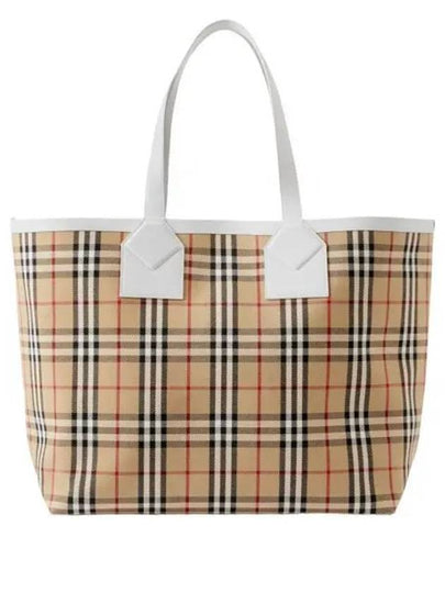 London Medium Tote Bag Brown - BURBERRY - BALAAN 2