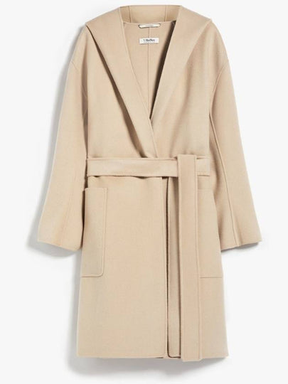 24SS PRISCILLA Virgin Hooded Wool Belt Coat 064 Natural Beige IT36 IT38 IT40 IT4290110741 064 - MAX MARA - BALAAN 2