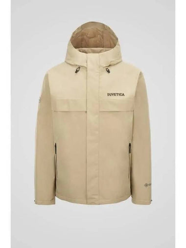 Obsidian M Dark Beige Men s Waterproof Jacket - DUVETICA - BALAAN 1