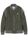 Cyclist Paneled Viscose Bomber Jacket Khaki - VIVIENNE WESTWOOD - BALAAN 2