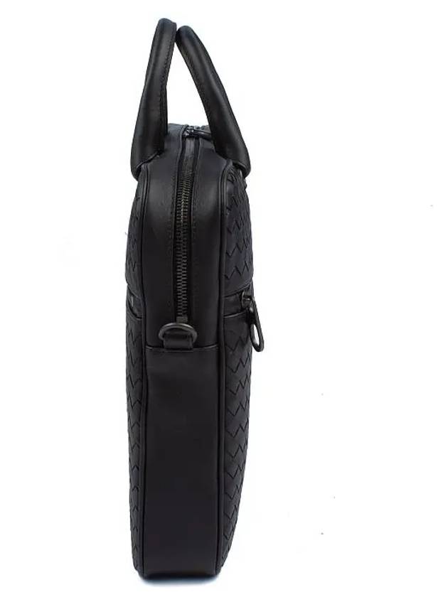 Intrecciato Calfskin Business Briefcases Black - BOTTEGA VENETA - BALAAN 6