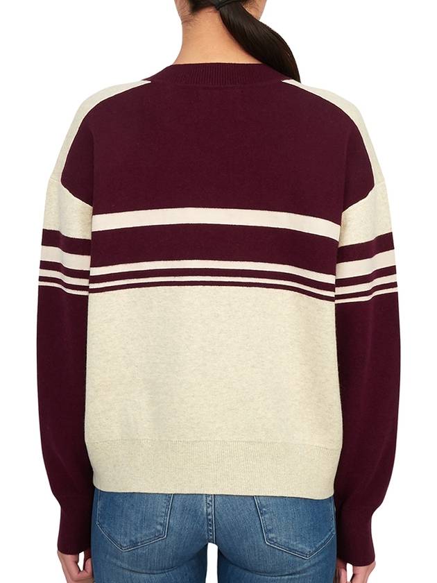 Callie Crew Neck Knit Top Wine - ISABEL MARANT - BALAAN 7