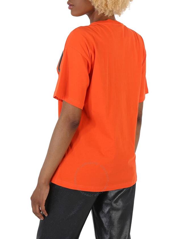 Moschino Orange Cotton Logo Print T-Shirt, Size XX-Small - MOSCHINO - BALAAN 3