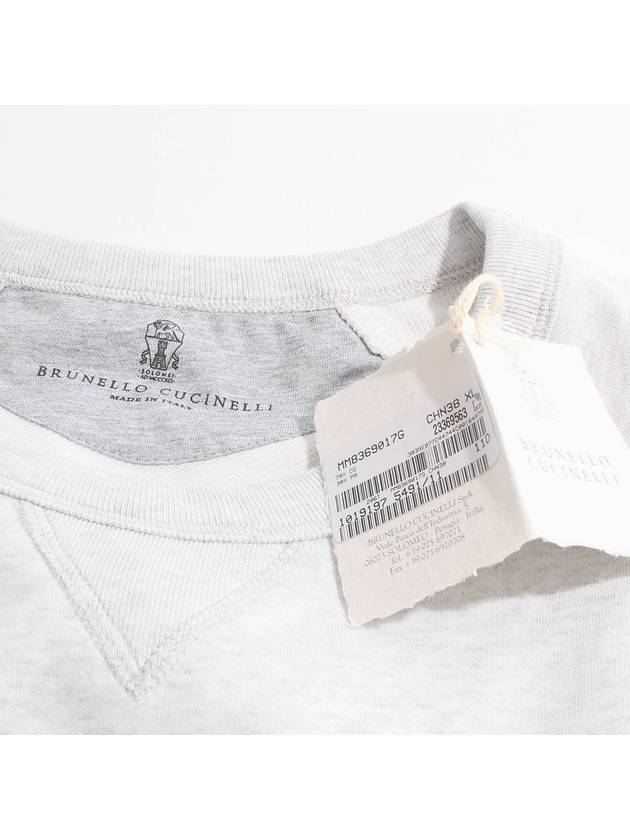 Embroidered Logo Sweatshirt Gray MM8369017G CHN38 - BRUNELLO CUCINELLI - BALAAN 7