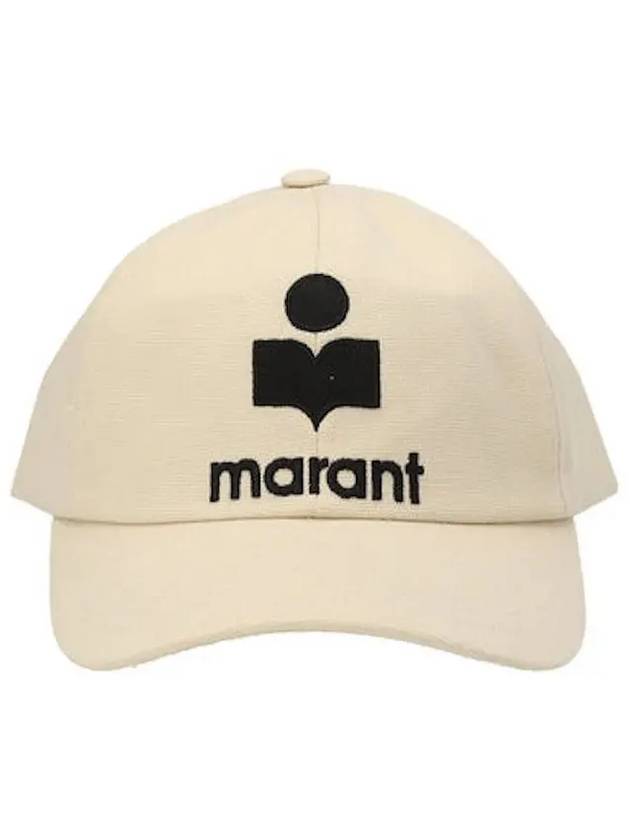 Tyron Embroidered Logo Ball Cap Ivory - ISABEL MARANT - BALAAN 6