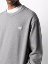 Face Patch Sweatshirt Grey - ACNE STUDIOS - BALAAN 4