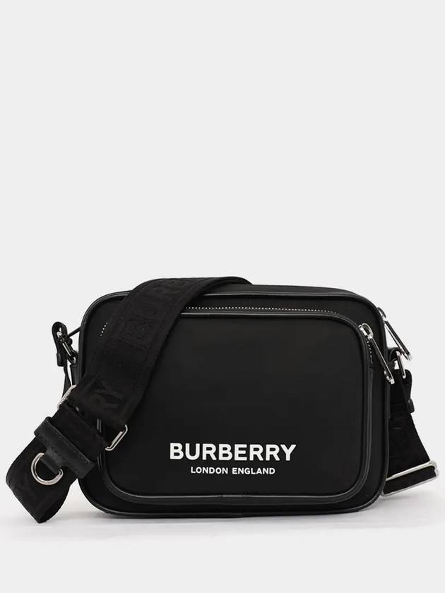 Logo Print Nylon Crossbody Bag Black - BURBERRY - BALAAN 3