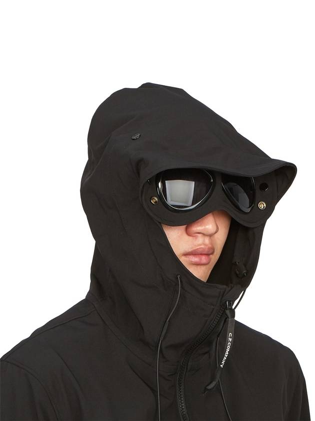 Shell R Goggle Hooded Jacket Black - CP COMPANY - BALAAN 11