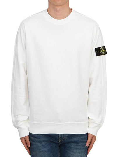 Cotton Crew Neck Sweatshirt White - STONE ISLAND - BALAAN 2