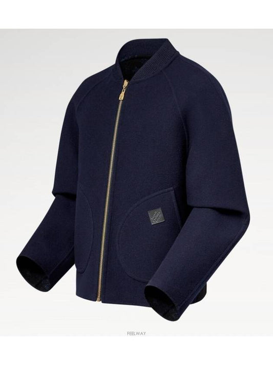 1AFVVV Double Face Wool Reversible Blouson Jacket - LOUIS VUITTON - BALAAN 2