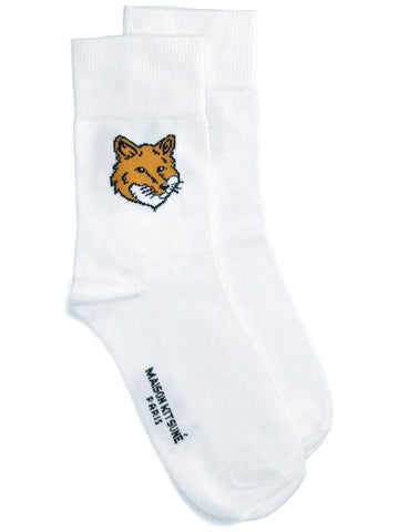 Foxhead socks LM06408KT0010 WHITE - MAISON KITSUNE - BALAAN 1