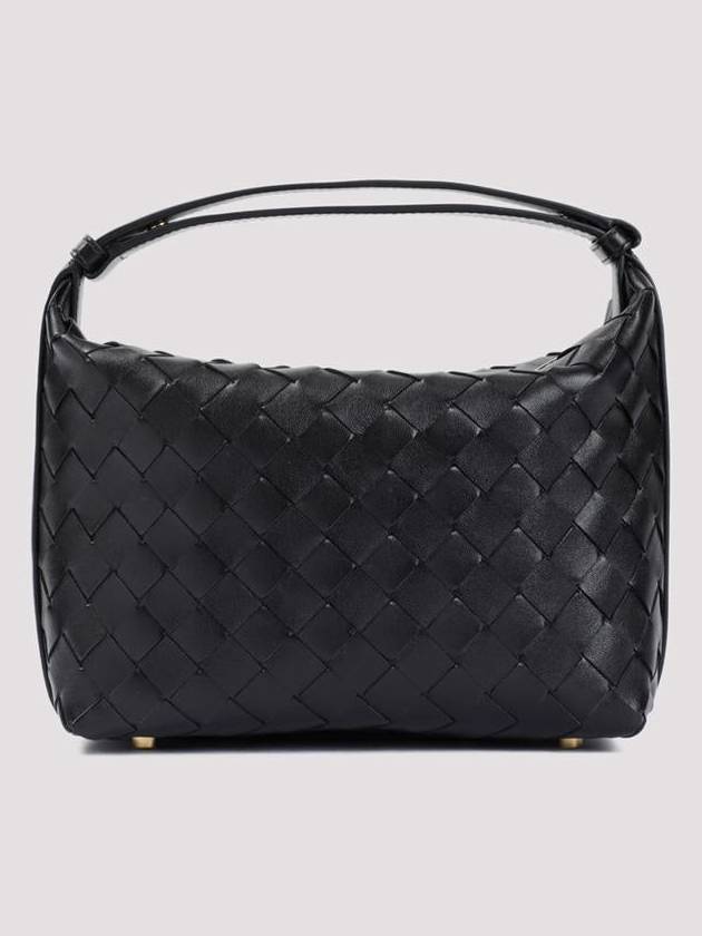 Intrecciato Small Leather Shoulder Bag Black - BOTTEGA VENETA - BALAAN 3