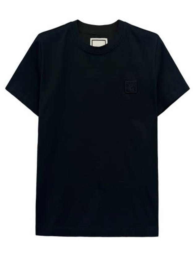 3D Coral Back Logo Short Sleeve T-Shirt Black - WOOYOUNGMI - BALAAN 3