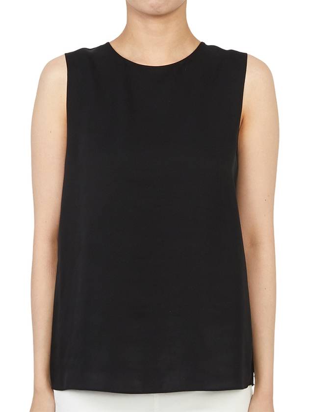 Silk Georgette Sleeveless Black - THEORY - BALAAN 2