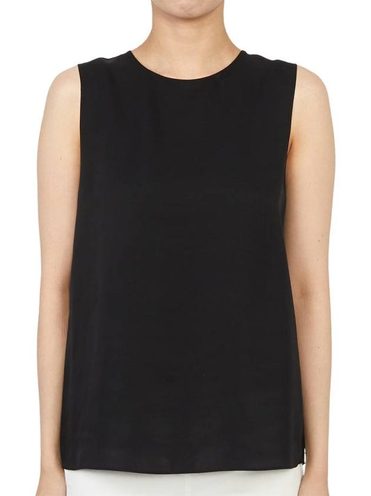 Silk Georgette Sleeveless Black - THEORY - BALAAN 2