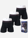 Stretch Cotton Boxer Briefs 3 Pack Black - TOMMY HILFIGER - BALAAN 1