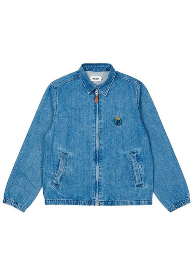 Washed Denim Harrington Jacket Stone Wash - PALACE - BALAAN 1