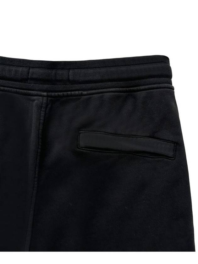 Fleece Bermuda Shorts Black - STONE ISLAND - BALAAN 5