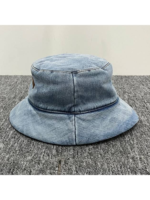 Logo Denim Bucket Hat Light Blue - ACNE STUDIOS - BALAAN 4