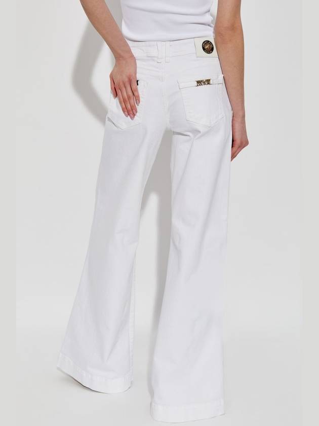 Versace Jeans Couture Jeans With Flared Legs, Women's, White - VERSACE - BALAAN 4