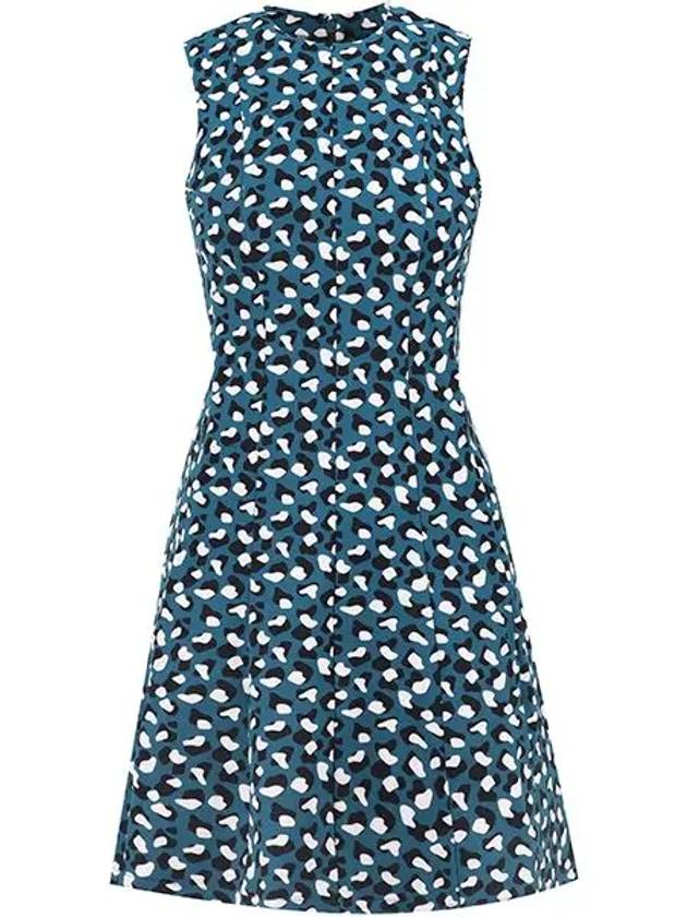 Women's Jasmin Print Golf Short Dress Blue - J.LINDEBERG - BALAAN 3