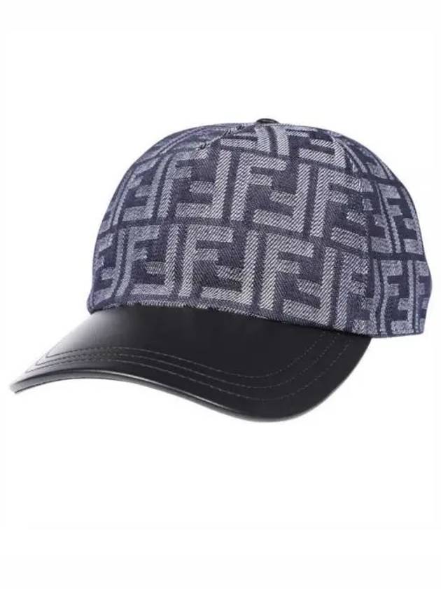 FF Jacquard Denim Ball Cap Dark Blue - FENDI - BALAAN 2