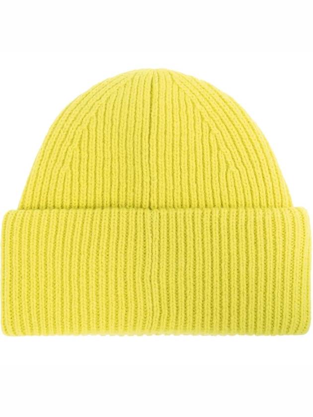 Small Face Logo Beanie Yellow - ACNE STUDIOS - BALAAN 4