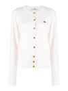 Bea Logo Cardigan Cream - VIVIENNE WESTWOOD - BALAAN 2