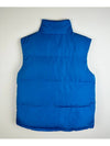 Graffiti Reversible Puffer Vest Mid Blue Black - STUSSY - BALAAN 5