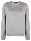 Embroidered Logo Pony Fleece Sweatshirt Grey - POLO RALPH LAUREN - BALAAN 2