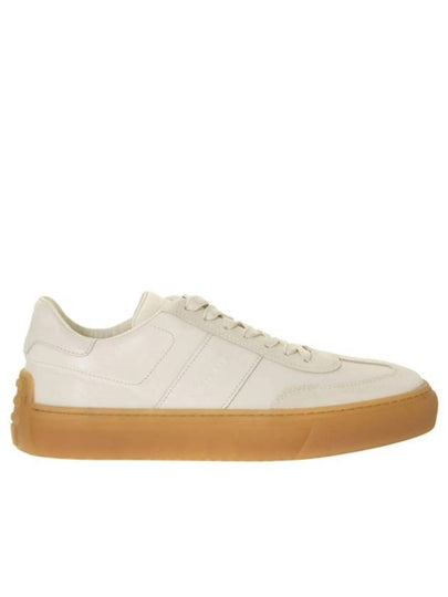 Round Toe Leather Low Top Sneakers White - TOD'S - BALAAN 2