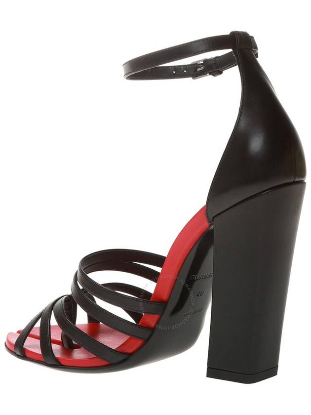 split toe leather strap sandals heels - BURBERRY - BALAAN 4