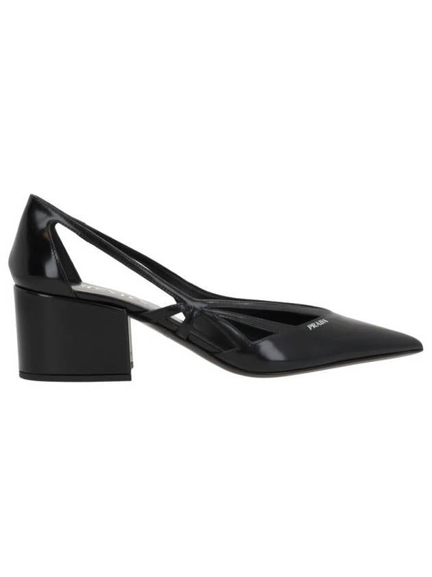 Debossed Logo 55mm Pump Heel Black - PRADA - BALAAN 3