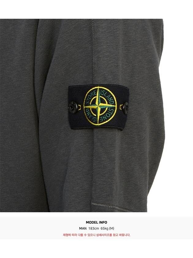 Compass Badge Cotton Hoodie Dark Grey - STONE ISLAND - BALAAN 7