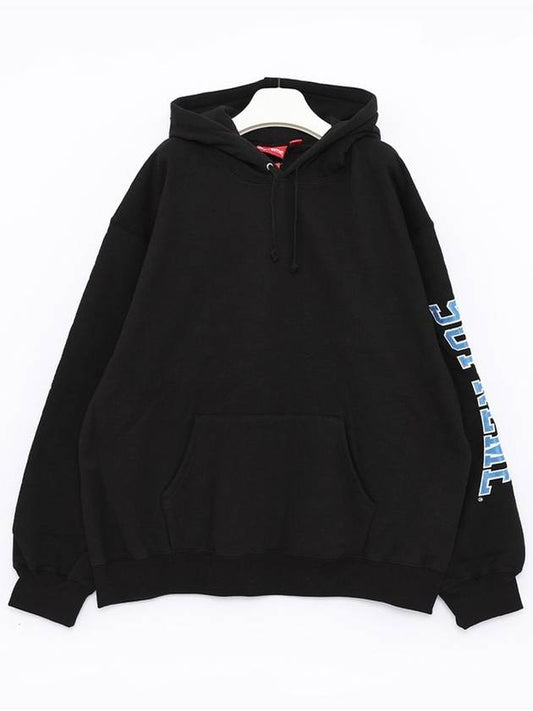 FW23SW49 BLACK side logo hoodie - SUPREME - BALAAN 1