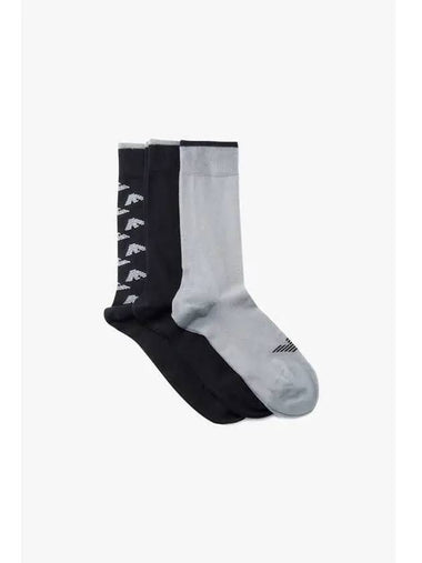 UNDERWEAR Men s Logo Graphic Line Neck Socks 3PACK Multi - EMPORIO ARMANI - BALAAN 1