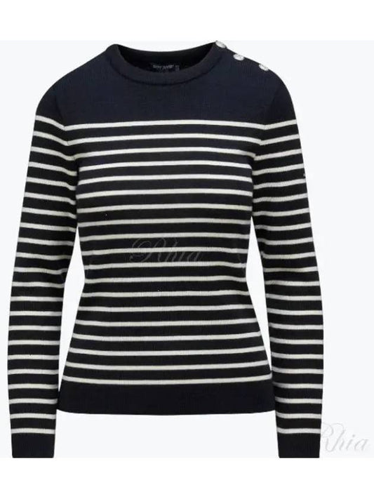 Women's Maree Striped Sailor Knit Top Navy - SAINT JAMES - BALAAN 2