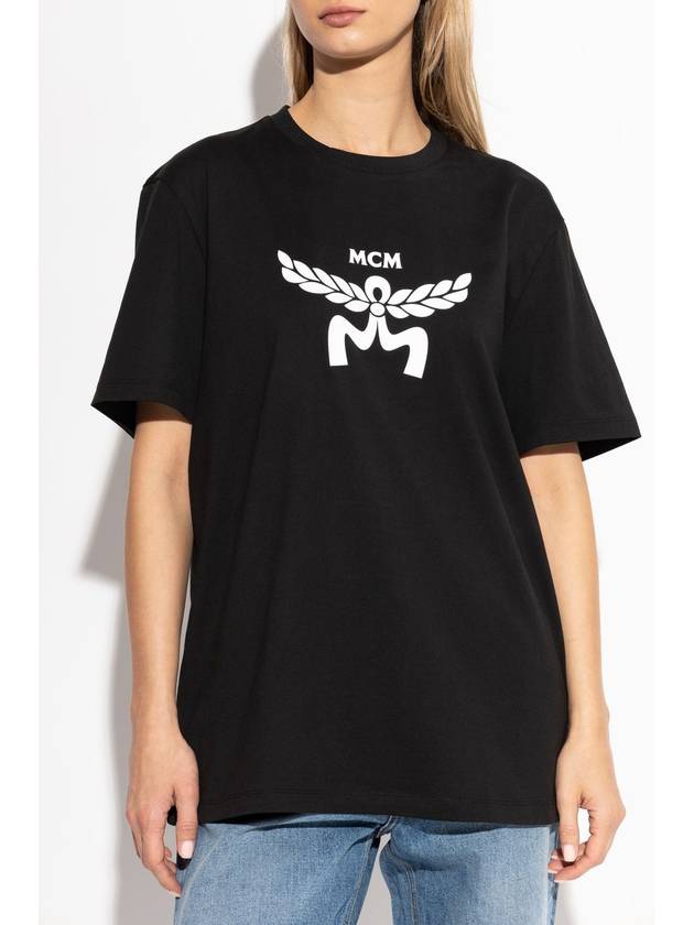 MCM Printed T-shirt, Women's, Black - MCM - BALAAN 3