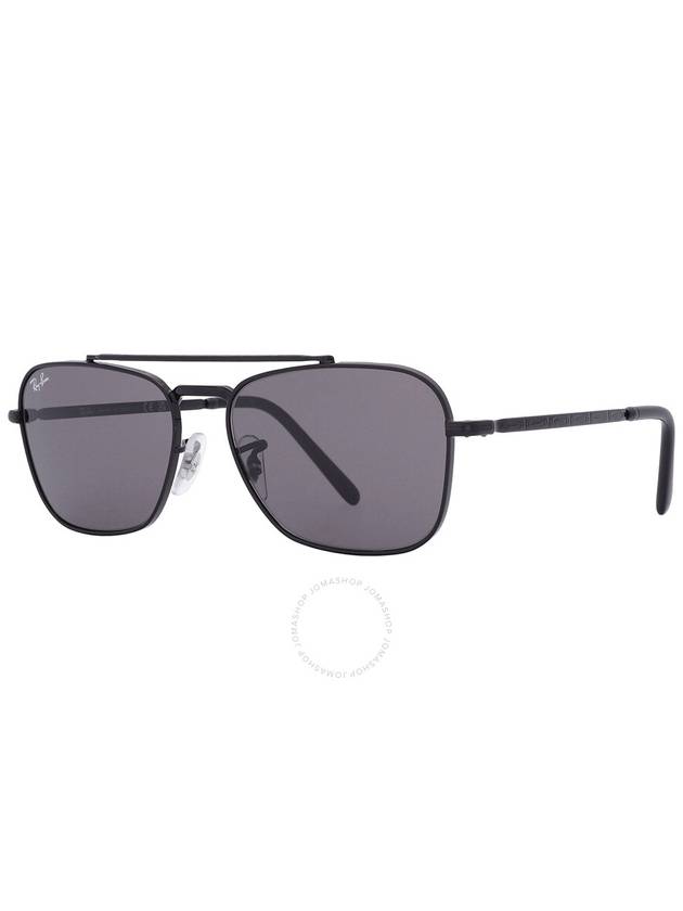 Eyewear New Caravan Square Metal Sunglasses Dark Grey - RAY-BAN - BALAAN 4